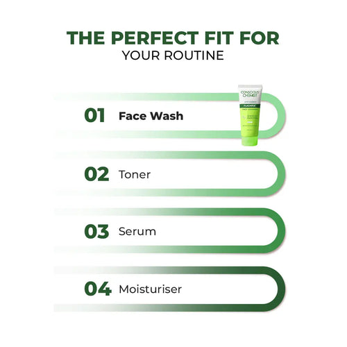 Oil Control & Acne Clearing Exfoliating Face Wash | AHA, BHA & CICA Extract | 100 ml | Flash Sale