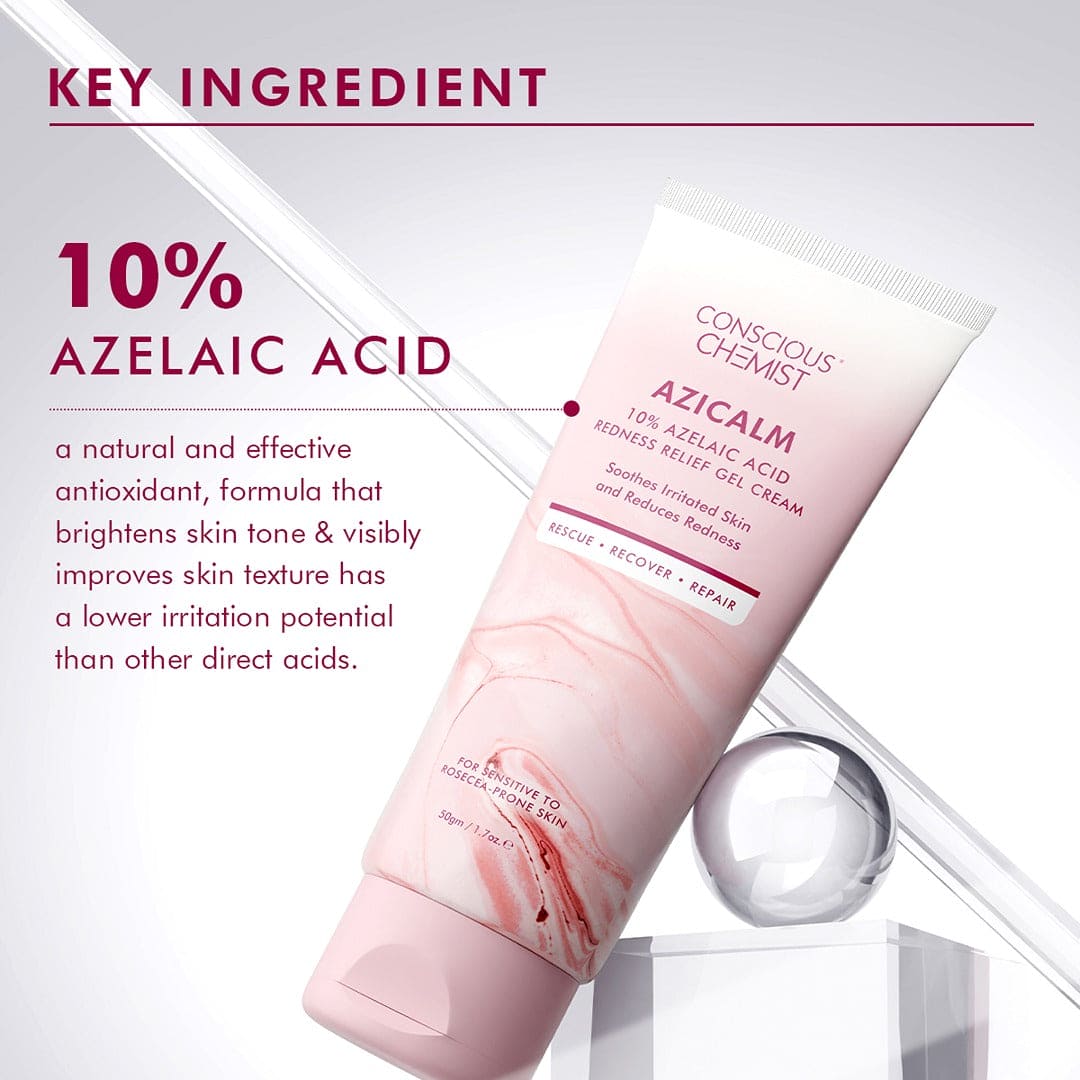 Redness & Inflammation Relief Cream |  10% Azelaic Acid | Heals & Prevents Irritation