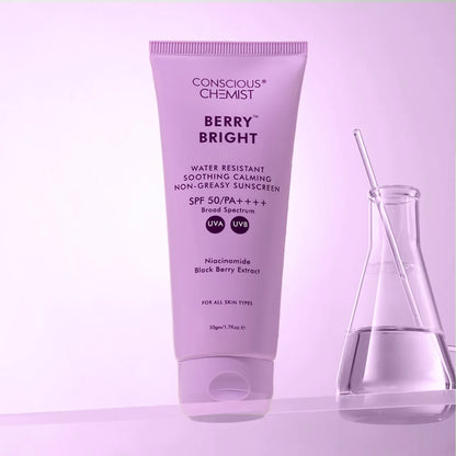 Berry Bright Sunscreen | SPF50 PA ++++ | 50 Gm