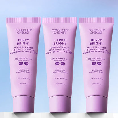 Berry Bright Sunscreen Mini | Pack of Three | 3 x 20 Gms | Special Deal