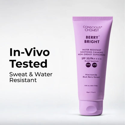 Berry Bright Sunscreen | SPF50 PA ++++ | Super Saver Sale