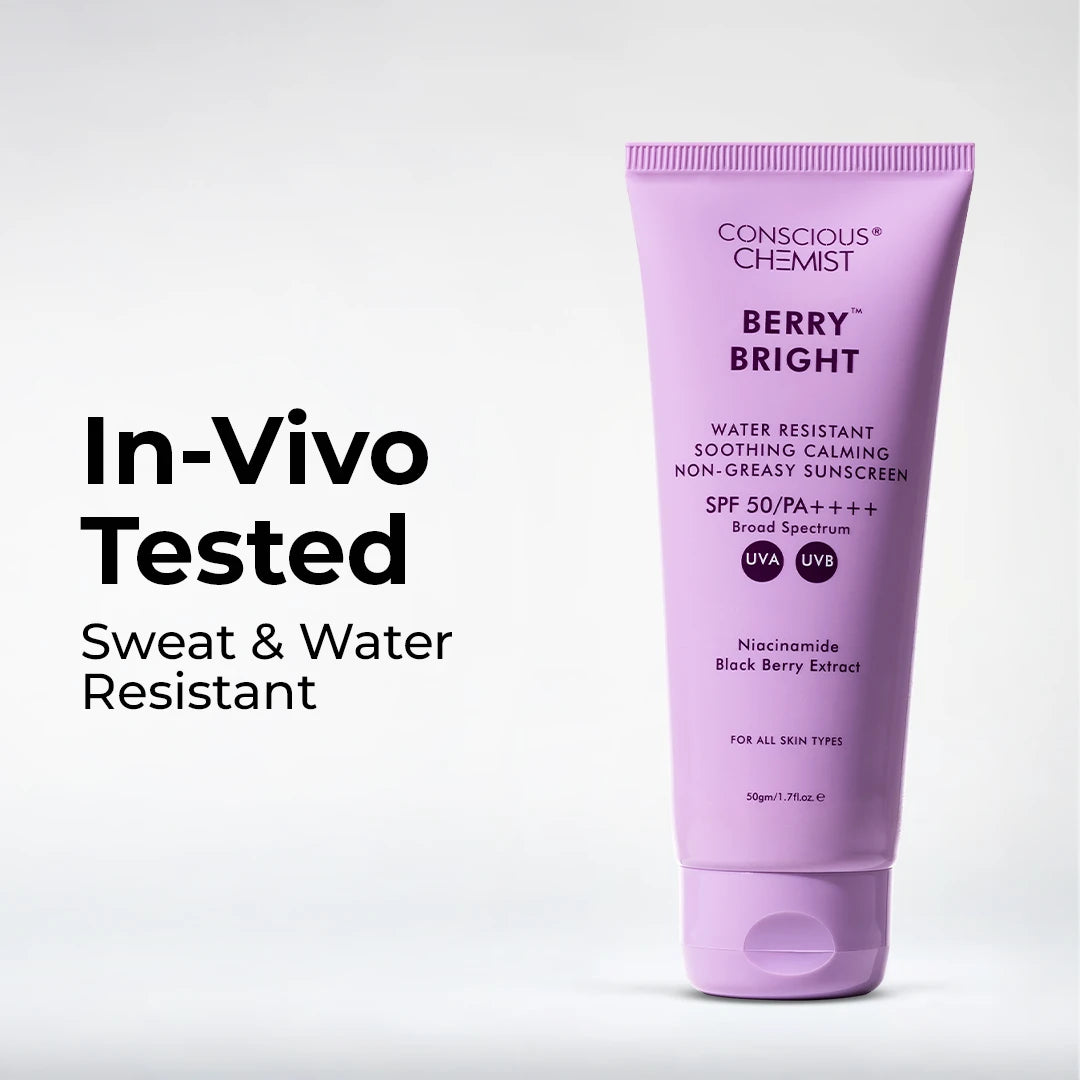Berry Bright Sunscreen | SPF50 PA ++++ | Flash Sale
