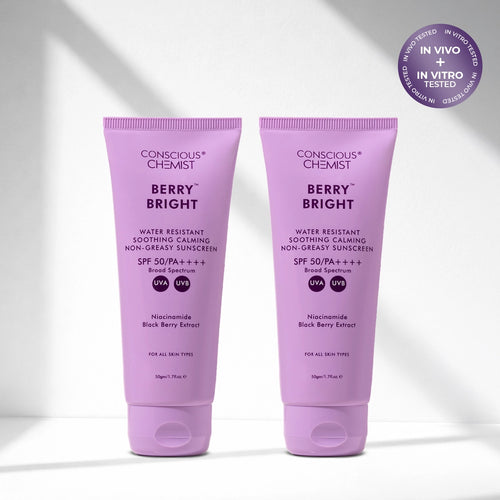 Berry Bright Sunscreen | SPF50 PA ++++ | Slashed