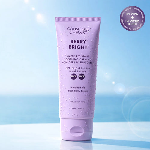 Berry Bright Sunscreen | SPF50 PA ++++ | 50 Gm | SS