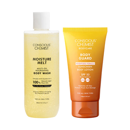 Body Care Combo | Plant-origin Oils, Niacinamide, Ceramide