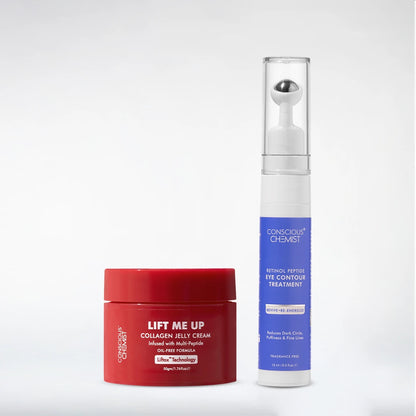 Firm & Lift Duo | Collagen Jelly Cream & Retinol Peptide Eye Serum | Combo