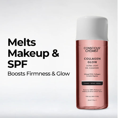 Collagen Glow Ultra-Light Oil Cleanser | For Firmer Looking Skin | Flash Sale