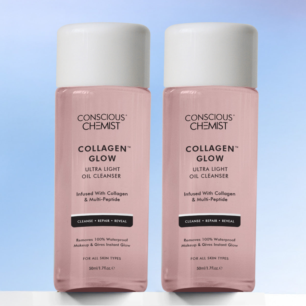 Collagen Glow Ultra-Light Oil Cleanser(Pack of 2) | For Firmer Looking Skin