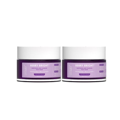 Pack Of Two Soothing & Brightening Face Mask | Niacinamide & Berry Complex