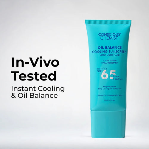 Cooling Fluid Sunscreen | SPF 65 PA++++ | 8 Hour Oil Control | SPF