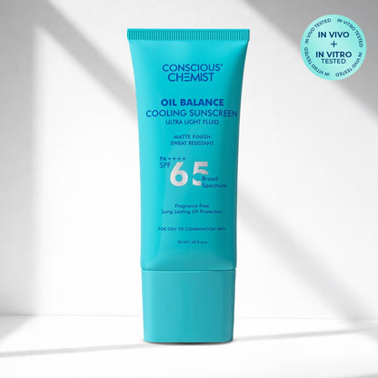 Cooling Fluid Sunscreen | SPF 65 PA++++ | 8 Hour Oil Control
