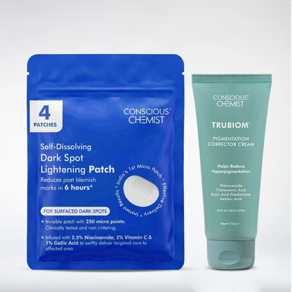 Dark Spot Corrector Duo | Microneedle Patch & Pigmentation Cream | Combo