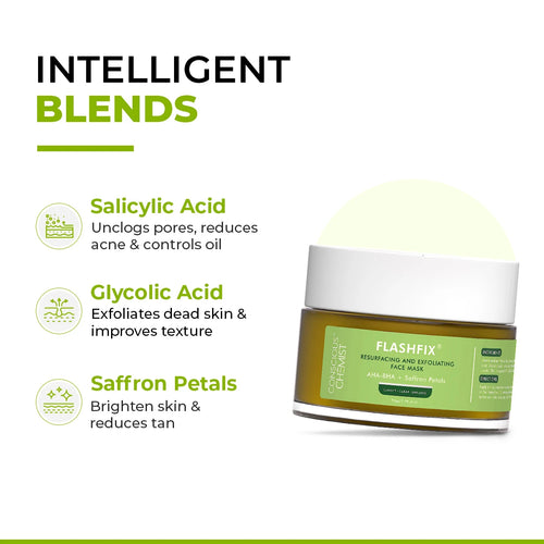 Flashfix Exfoliating & De-Tan Face Mask | 50 ml | Flash Sale