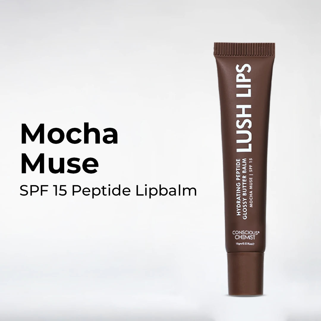 Glossy Peptide Lip Balm | Mocha Muse | Hydrates & Plumps | Flash Sale