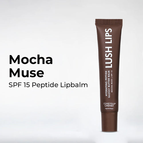 Glossy Peptide Lip Balm | Mocha Muse | Hydrates & Plumps | Flash Sale