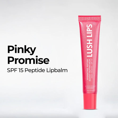 Glossy Peptide Lip Balm | Pinky Promise | Hydrates & Plumps | Flash Sale