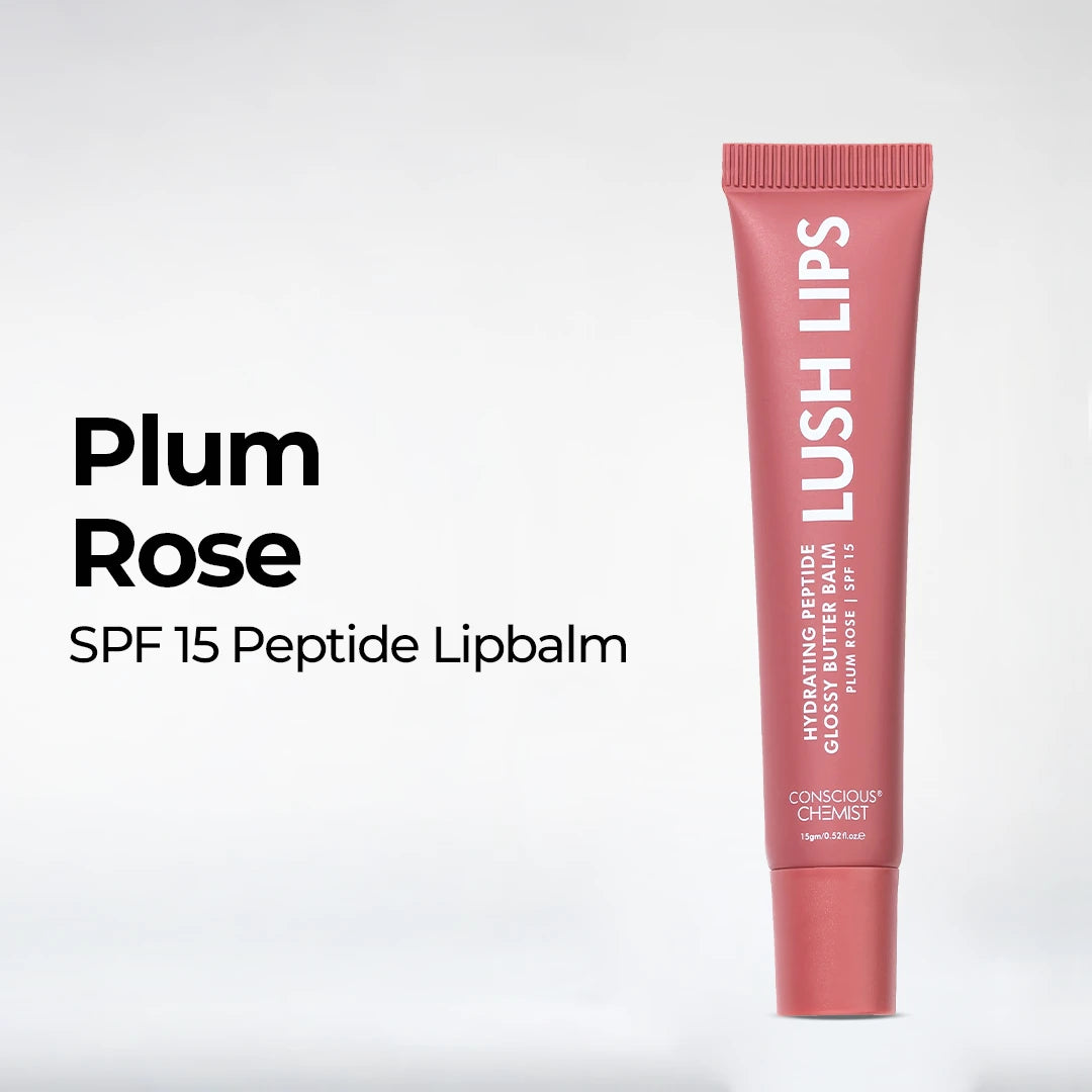Glossy Peptide Lip Balm | Plum Rose | Hydrates & Plumps | Flash Sale