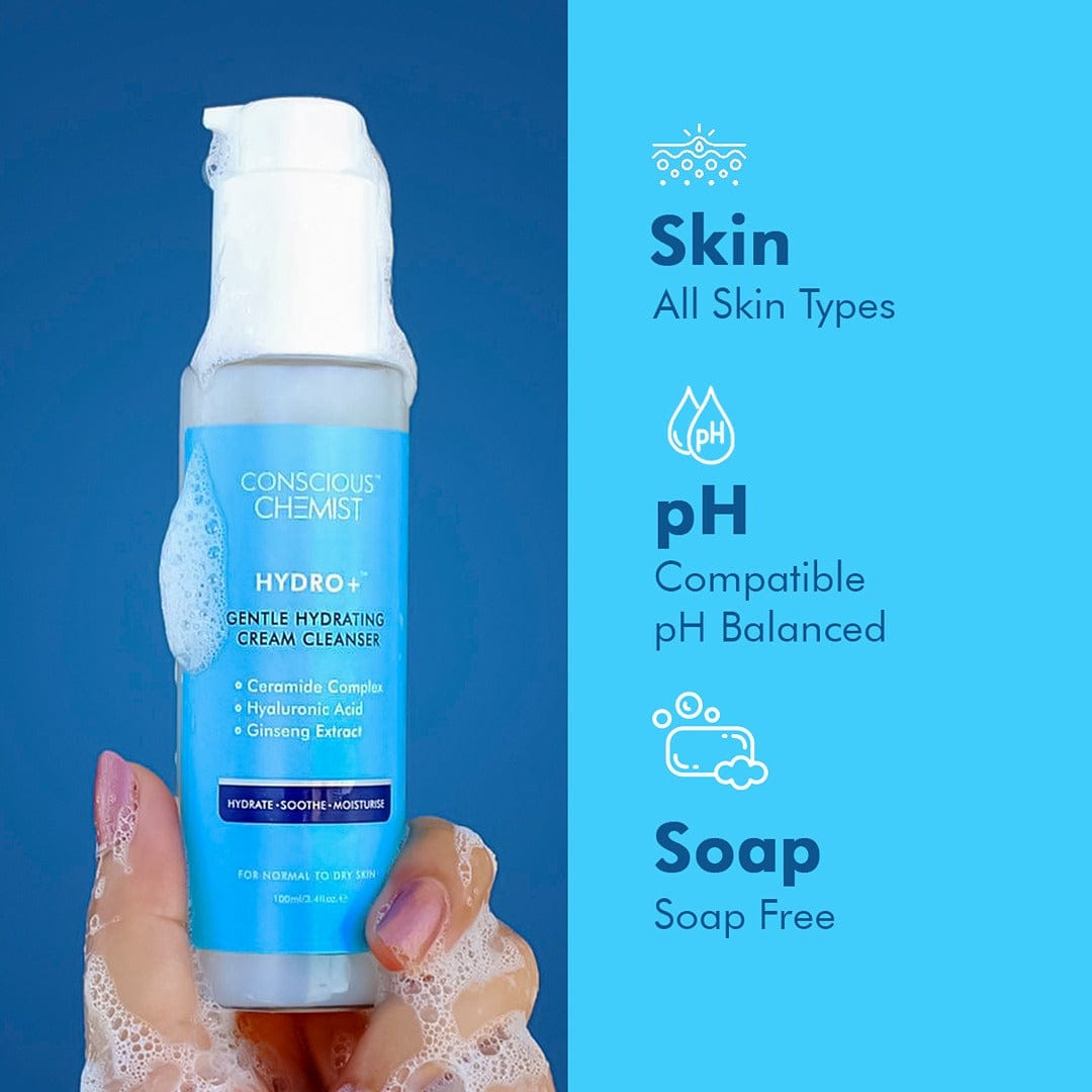 Hydrating Face Wash For Dry Skin | Hyaluronic Acid & Ceramides | 100 ml