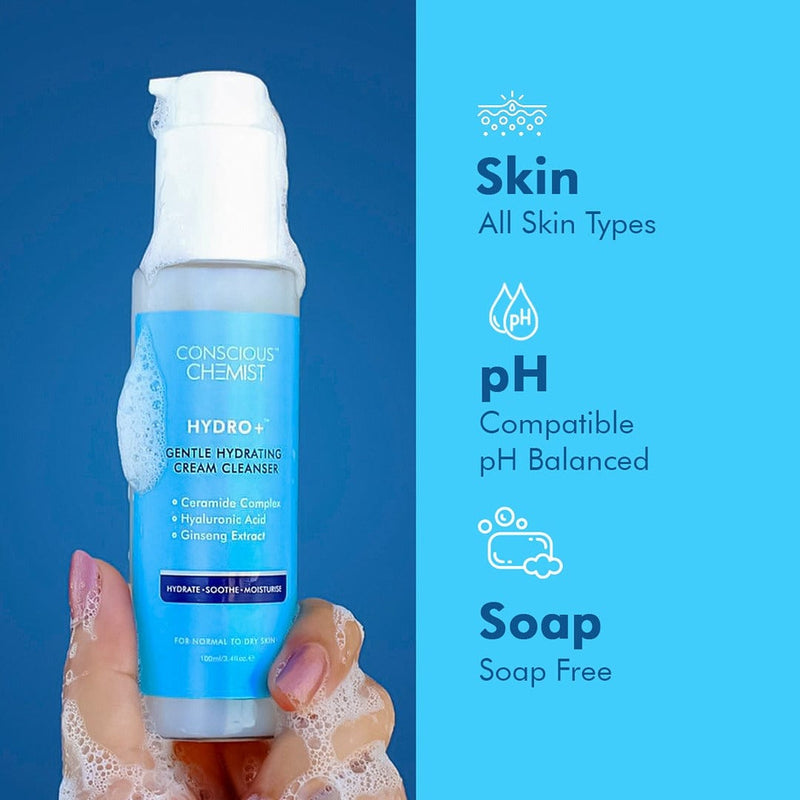 Hydrating Face Wash For Dry Skin | Hyaluronic Acid & Ceramides