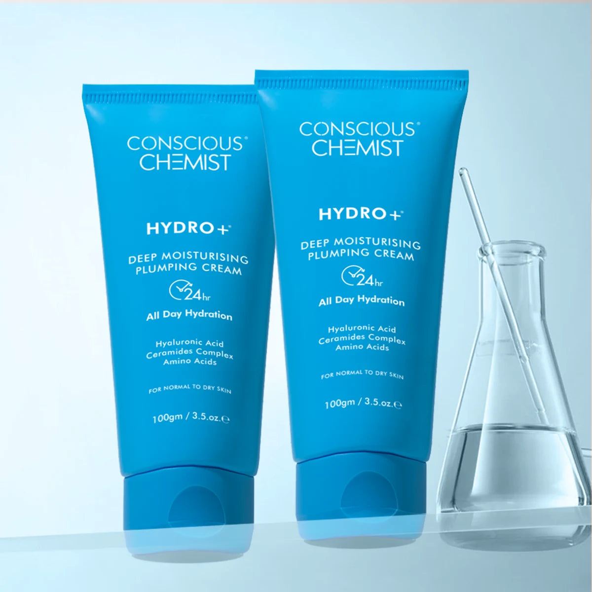 Hydro+ Multi Hyaluronic Acid Moisturiser (Pack Of 2) | 2x100 Gms