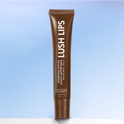 Glossy Peptide Lip Balm | Mocha Muse | Hydrates & Plumps | Lush Lips - 15 Gms