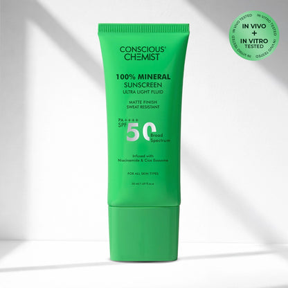 100% Mineral Sunscreen SPF 50 PA++++ | Matte Finish