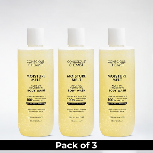 Moisture Melt Multi-Oil Nourishing Bodywash | Pack Of 3 | 3 x 300 ml | Special Deal