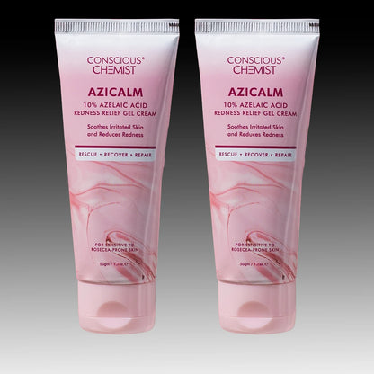 Azicalm Redness & Inflammation Relief Cream (Pack Of 2) |  10% Azelaic Acid | 2x50 gms