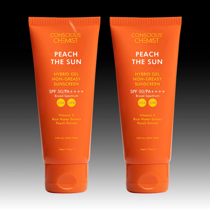 Peach The Sun (Pack Of Two) | SPF 50 PA++++ | 2x50 Gms