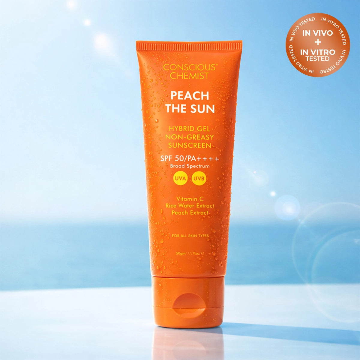 Peach The Sun | SPF 50 PA++++ | 50 gms | SPF