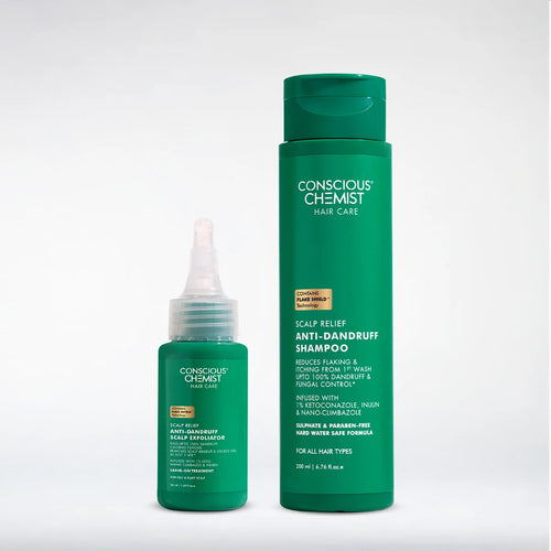Anti-Dandruff Scalp Relief Duo | Scalp Exfoliator & Shampoo | Haircare