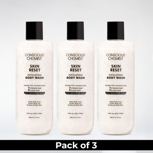 Skin Reset Exfoliating Bodywash | Pack Of 3 | 3 x 300 ml | Special Deal