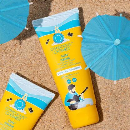 Ceramide Sunscreen | Water Resistant SPF 50 PA++++ Sun Drink™️ Unwind