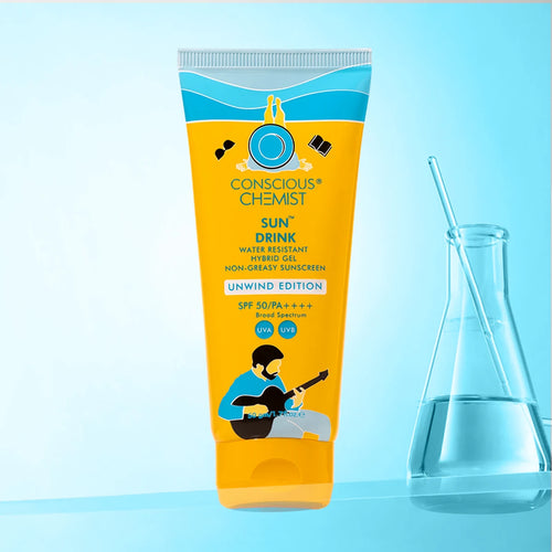 Sun Drink Unwind Edition Ceramide Sunscreen | SPF 50 PA++++ | 50 gms | Flash Sale