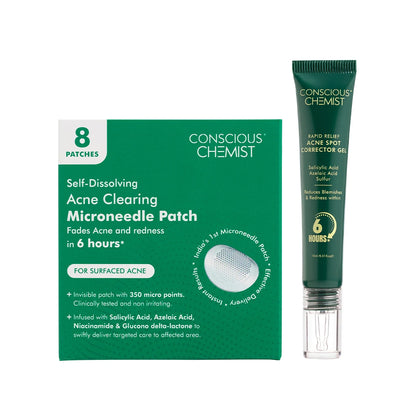 Acne Care Duo | Spot Corrector Gel + Microneedle Patches for Fast Healing & Scar-Free Skin