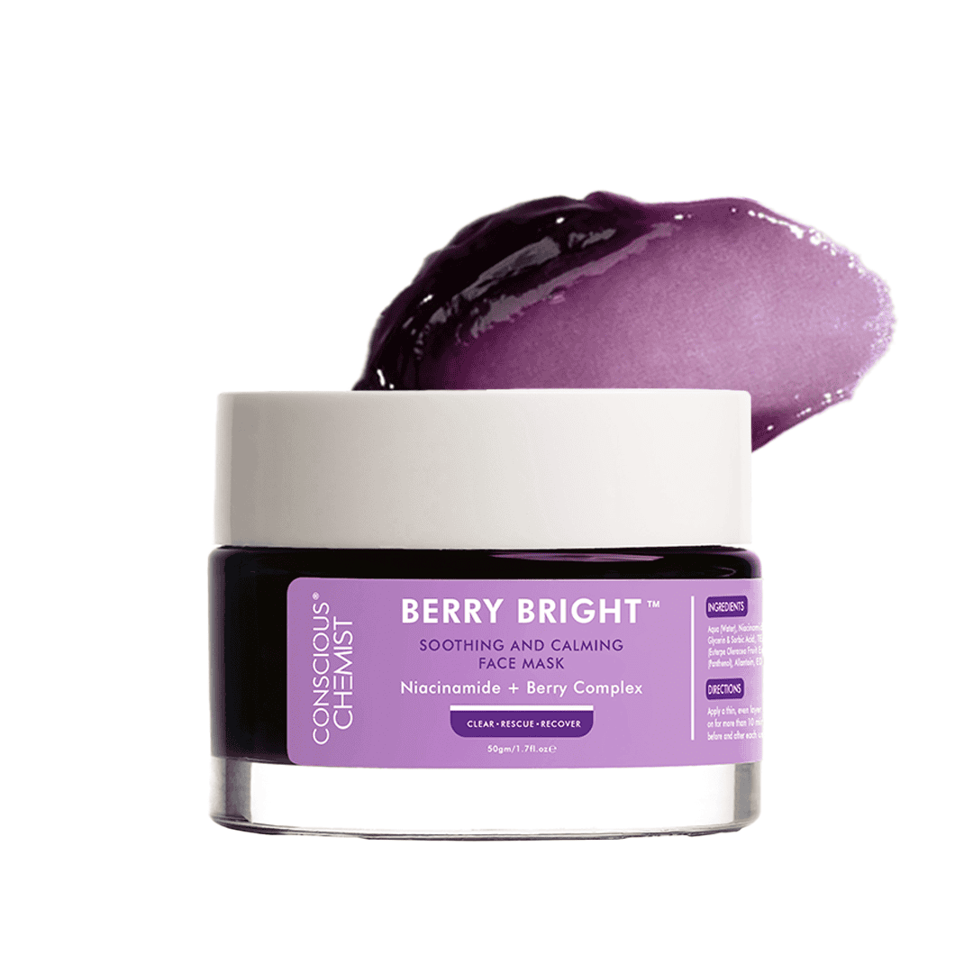 Berry Bright Niacinamide Face Mask | 50 gms | Flash Sale