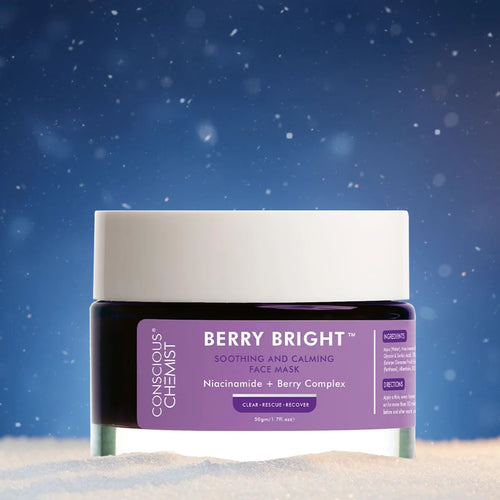 Berry Bright Niacinamide Face Mask | 50 gms | Flash Sale