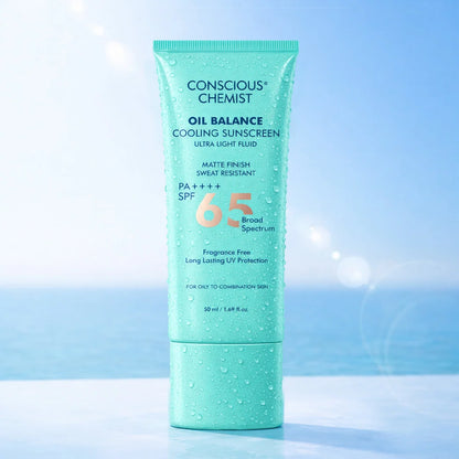 Cooling Fluid Sunscreen | SPF 65 PA++++ | 8 Hour Oil Control | AF