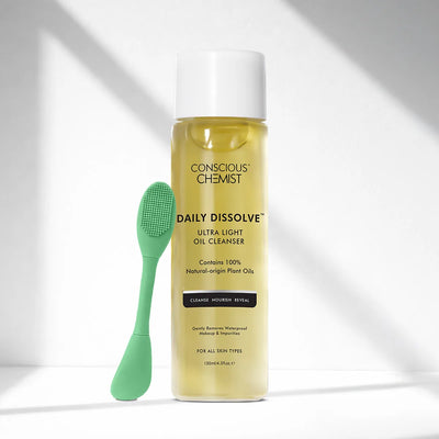 Makeup Removal Duo | Daily Dissolve Cleanser - 130 ml & Silicone Brush