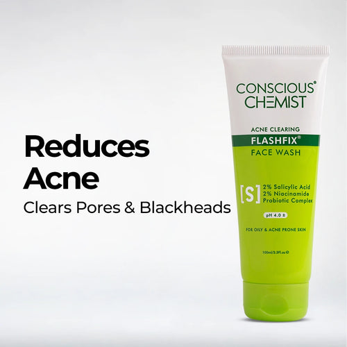 Oil Control & Acne Clearing Exfoliating Face Wash | AHA, BHA & CICA Extract | Flash Sale