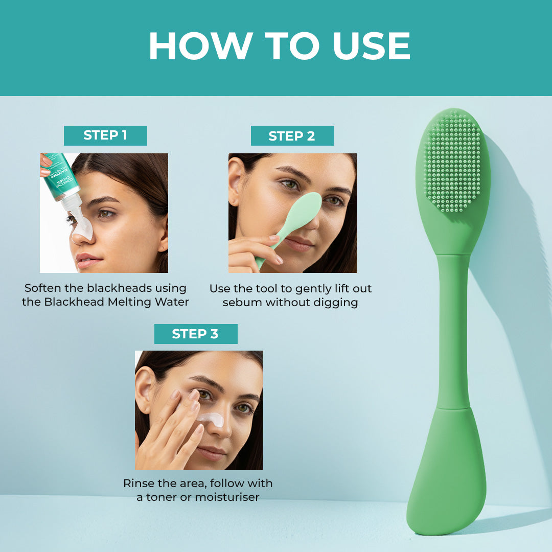 Blackhead Removal Duo | Blackhead Melting Water - 130 ml & Silicone Brush