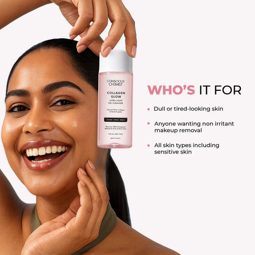 Collagen Glow Ultra-Light Oil Cleanser | For Firmer Looking Skin