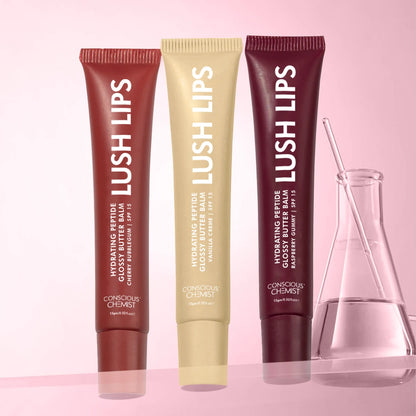 Glossy Peptide Lip Balm | 12 Hrs. Hydration | Pack Of Three | 3 x 15 gm | Special Deal