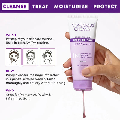 Berry Bright face Wash | Slashed